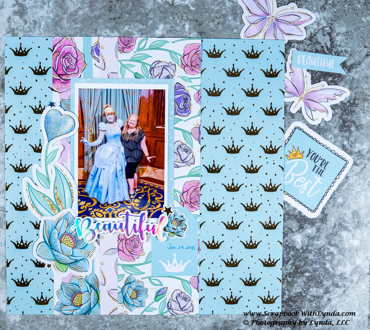 Cinderella Scrapbook Layout