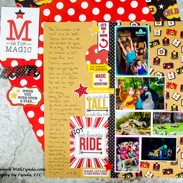 Disney Animal Kingdom Scrapbook Layout