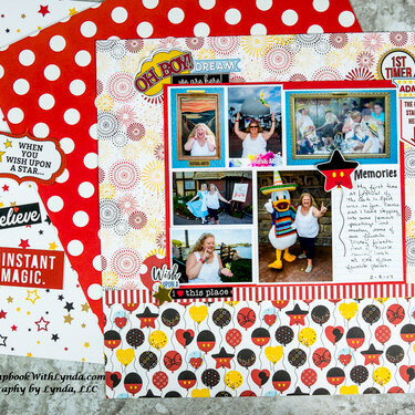 Disney Festival of the Arts at Epcot Scrapbook Layout