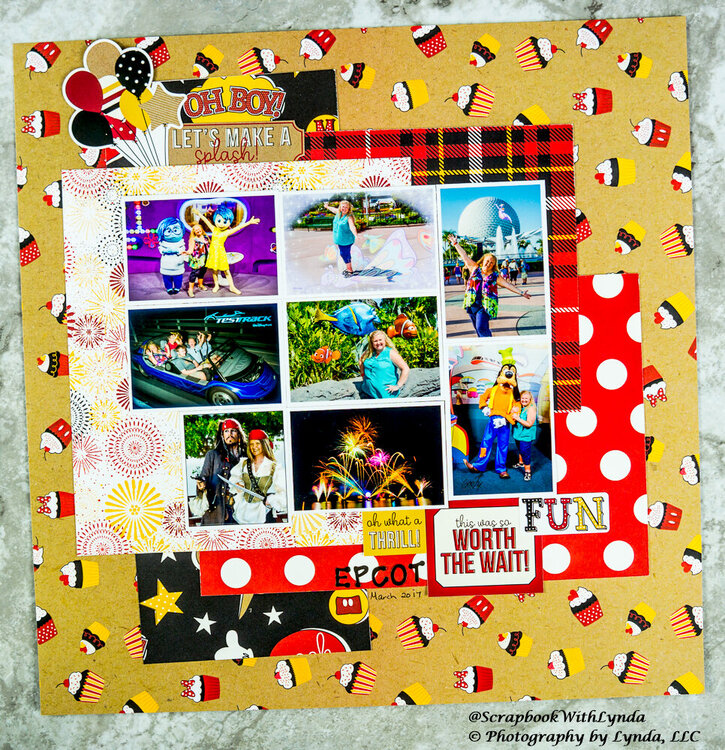 Using Paper Scraps on a Scrapbook Layout