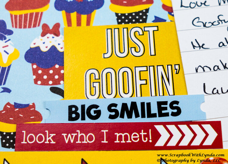 Goofy at Disney World Scrapbook Layout