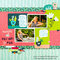 Hei Hei and Pua Scrapbook Layout with Pocket Cards