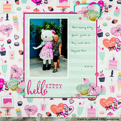 Making Embellishments for a Hello Kitty Scrapbook Layout