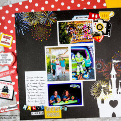 Disney Magic Kingdom Scrapbook Layout