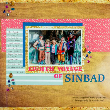 Eighth Voyage of Sinbad Scrapbook Layout - Universal Studios