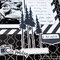 Classic Black and White Scrapbook Layout