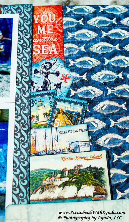 Cape Cod Aquarium Scrapbook Layout