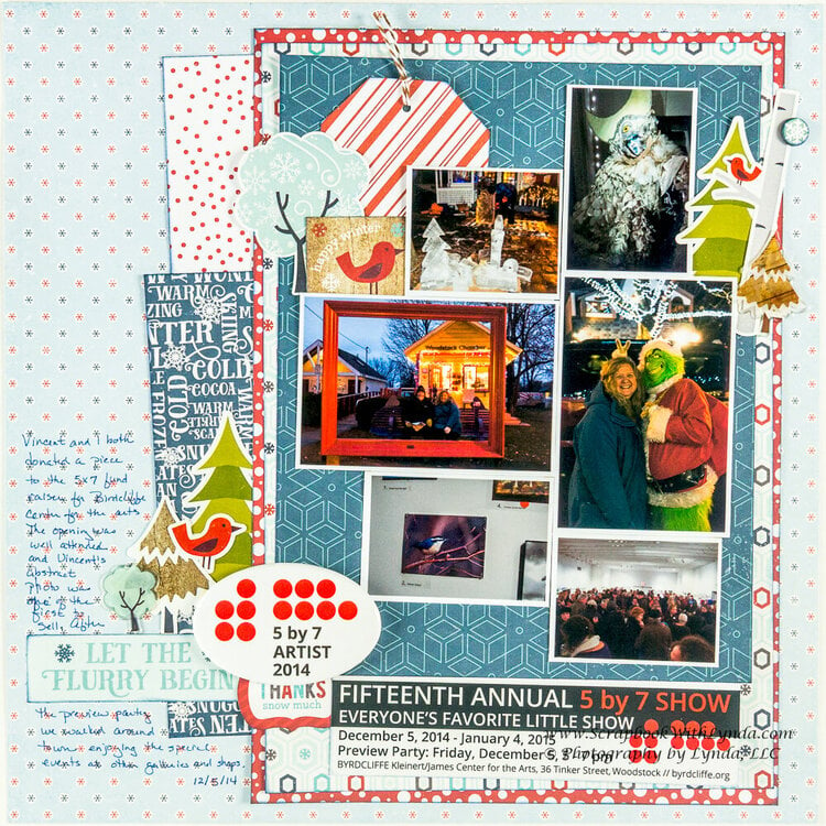 Keepsakes on a Scrapbook Layout