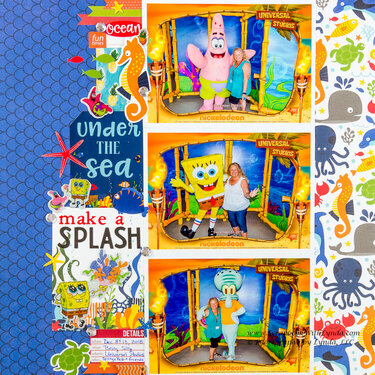 SpongeBob, Patrick Star and Squidward at Universal Orlando