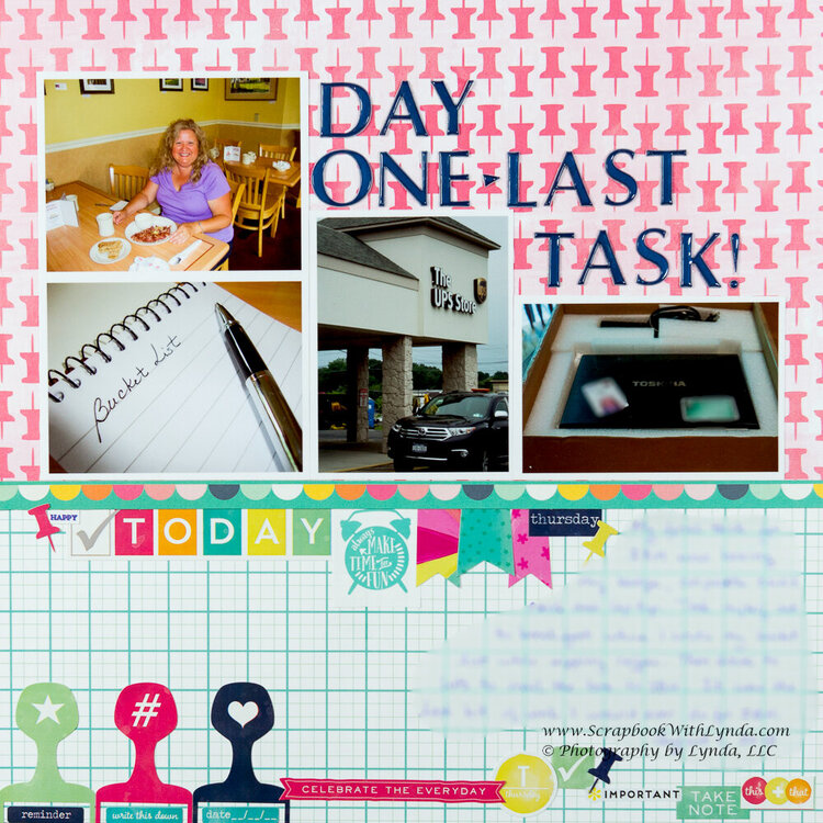 Pieced Background Scrapbook Layout