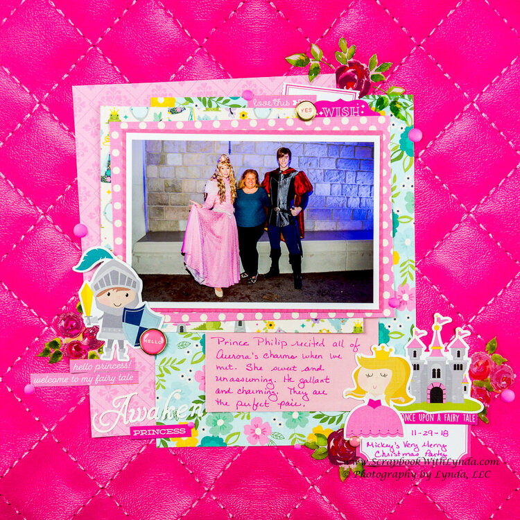 Aurora &amp; Prince Philip Disney Scrapbook Layout