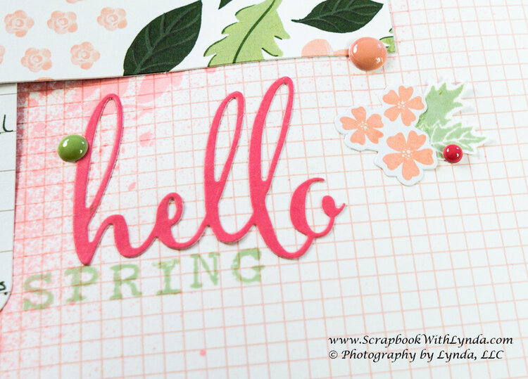 Stenciling on a Scrapbook Layout