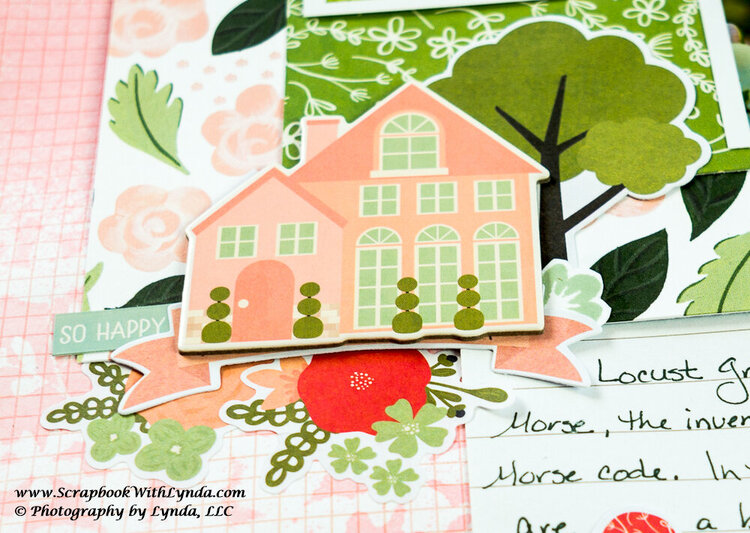 Stenciling on a Scrapbook Layout