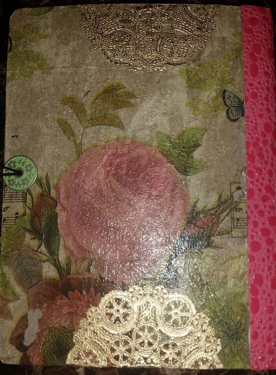 back of Frida Kahlo journal