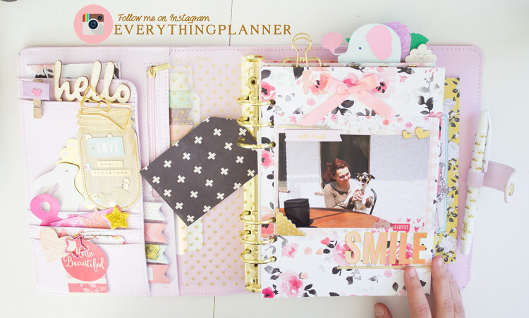 My Planner Dashboard and Setup with Pageflags from The Reset Girl Collection (Simple Stories - Carpe Diem)