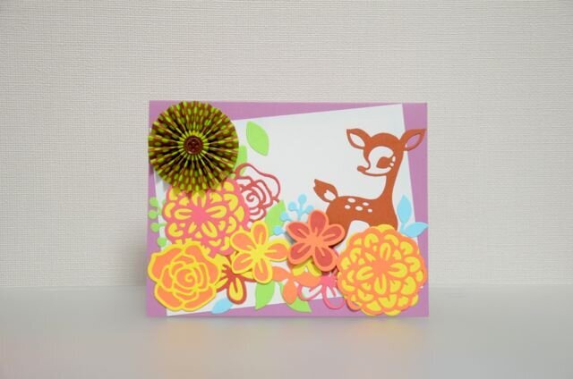 spring cute deer card