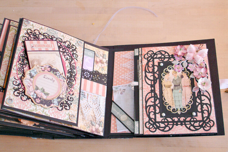 Photo/Memory Album with Graphic 45 Ladies Diary Collection