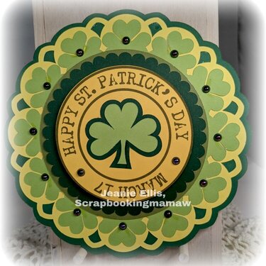 Shamrock dial front card