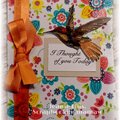 Hummingbird Napkin Card