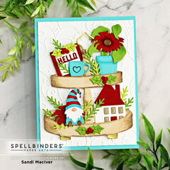 Becky Roberts Tiered Tray Holiday Card