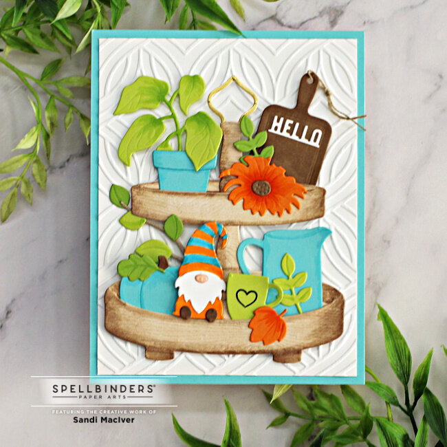 Fall Tiered Tray greeting card