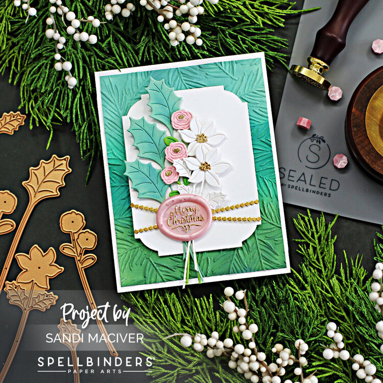 Spellbinders Sealed for Christmas Card