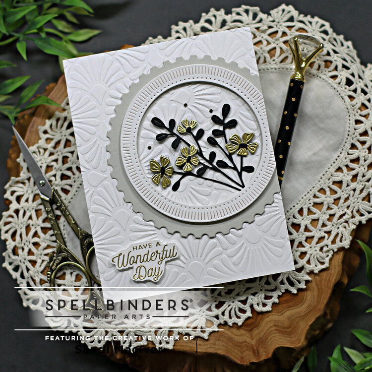 Postage Edge Circles Card