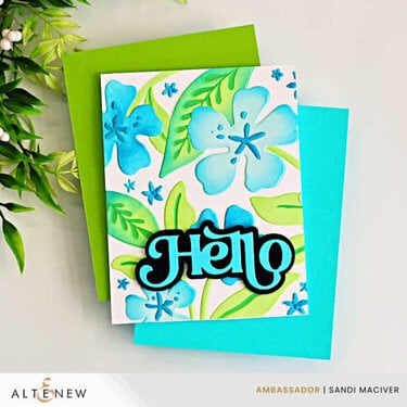 Stenciling over embossing