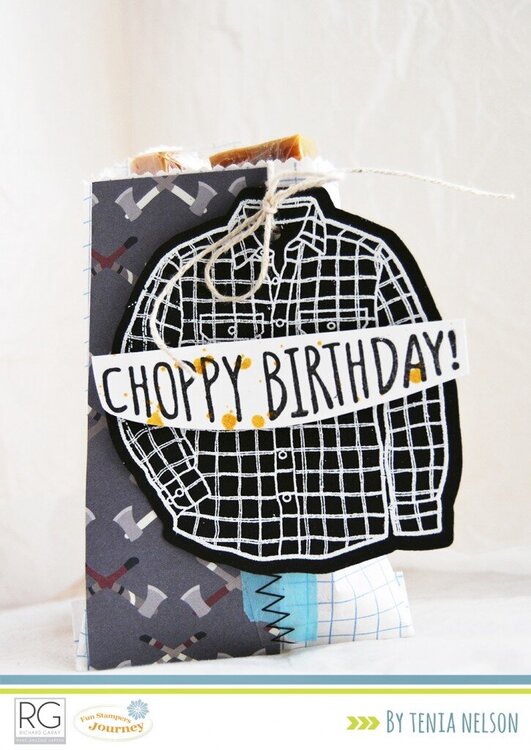 Choppy Birthday bag by Tenia Nelson