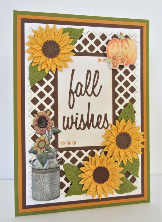 Sunflowers with Fall Wishes