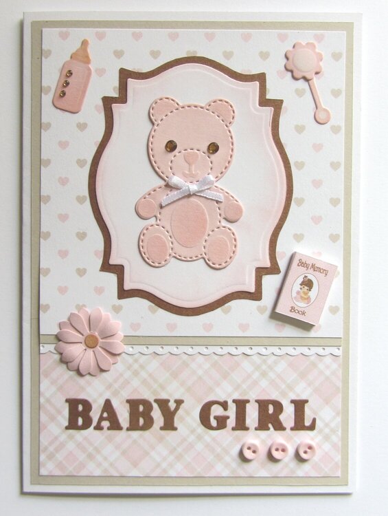 Baby Card with Teddy Bear