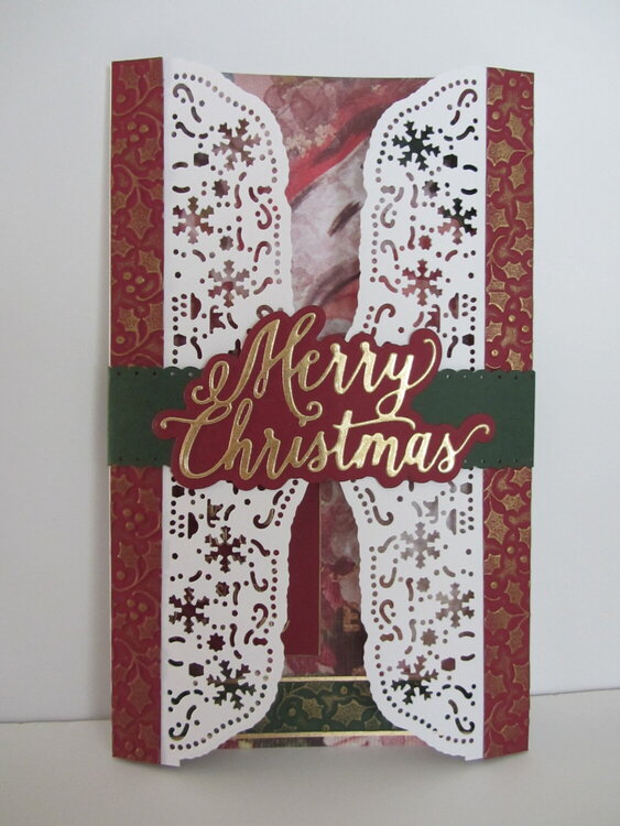 Vintage Santa Gatefold Card