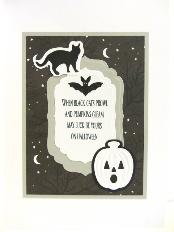 Scary BW Halloween Card