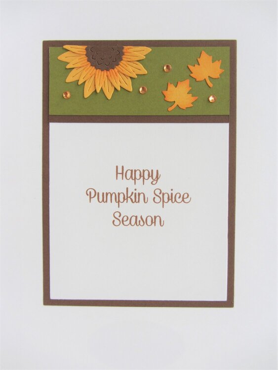 Sunflowers with Fall Wishes