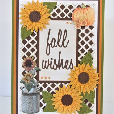Sunflowers with Fall Wishes