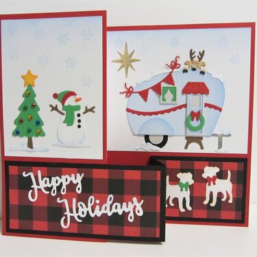 Christmas Z-Fold Card with Camper