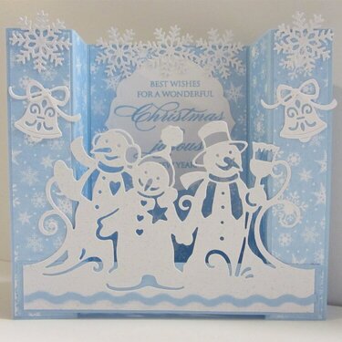 Snowmen Bridge Card