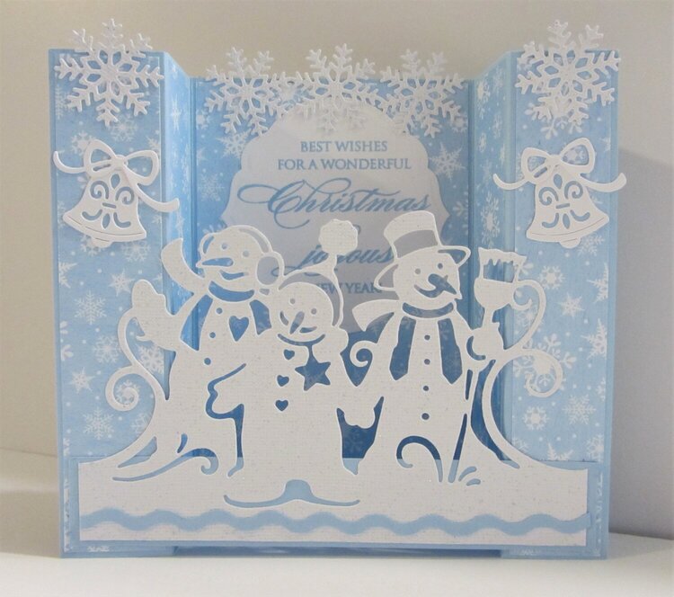 Snowmen Bridge Card