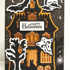 Haunted House with Metallic Accents