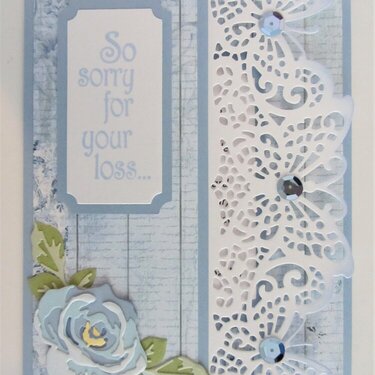 Butterfly Border Sympathy Card