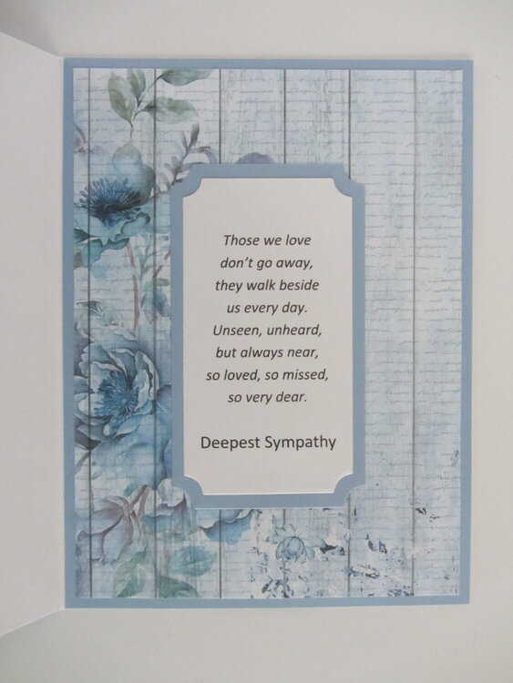Butterfly Border Sympathy Card