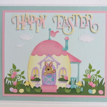 Easter Cottage Card