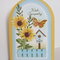 Eyelet Gateway Sympathy Card with Daisy