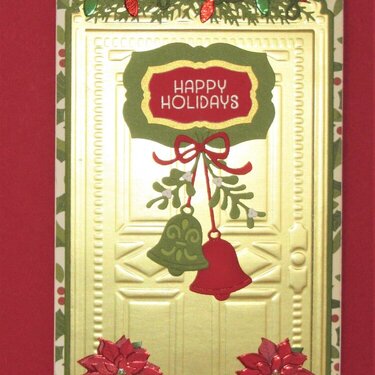 Foil Door with Mistletoe Slim Card