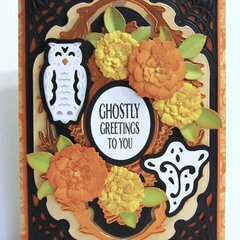 Ghostly Card with Mums