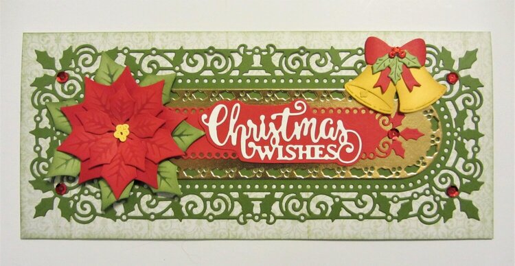 Holly and Berries Slim Card