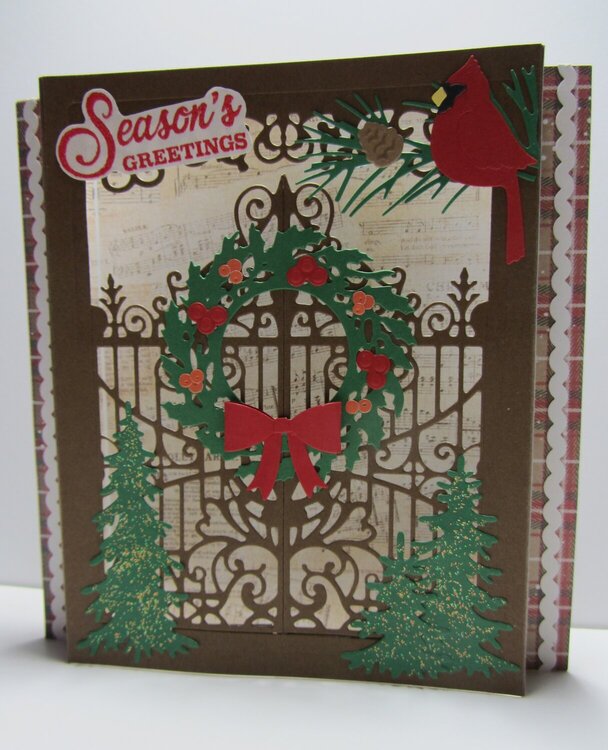 Christmas Shadowbox Gate Card 2