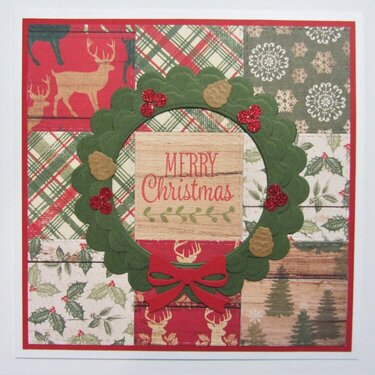 Quilted Rustic Christmas Card