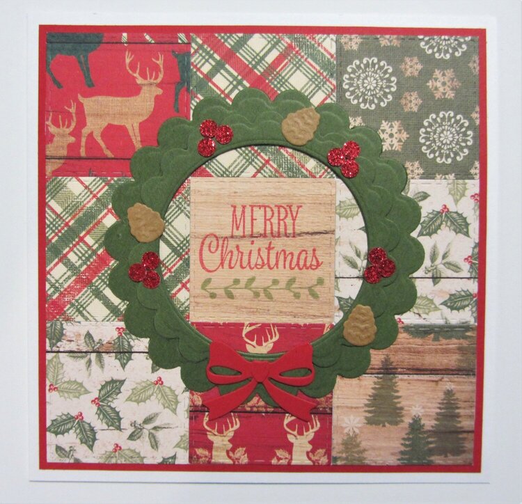 Quilted Rustic Christmas Card