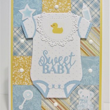 Baby Boy Quilt Card